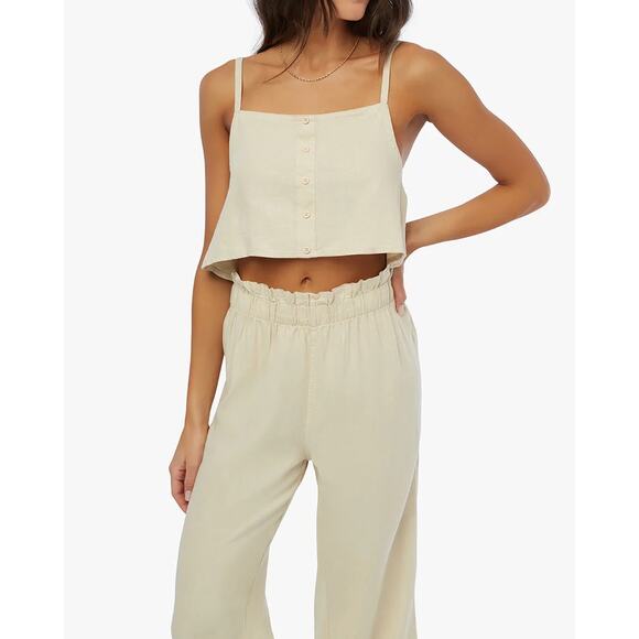 WeWoreWhat Tops - WEWOREWHAT Linen Trapeze Tank